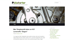 Desktop Screenshot of pickstarter.com