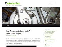 Tablet Screenshot of pickstarter.com